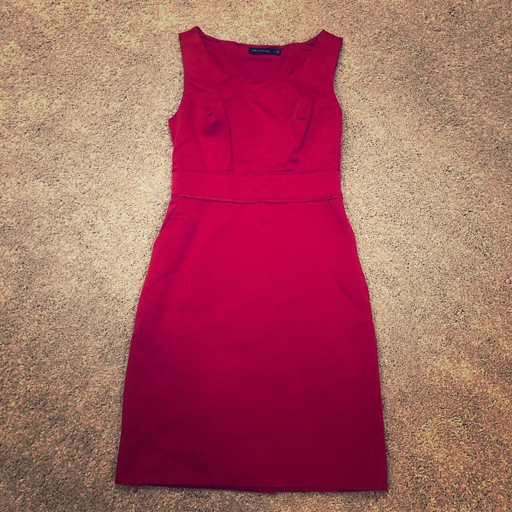 Red Sleeveless Dress, The Limited size 2